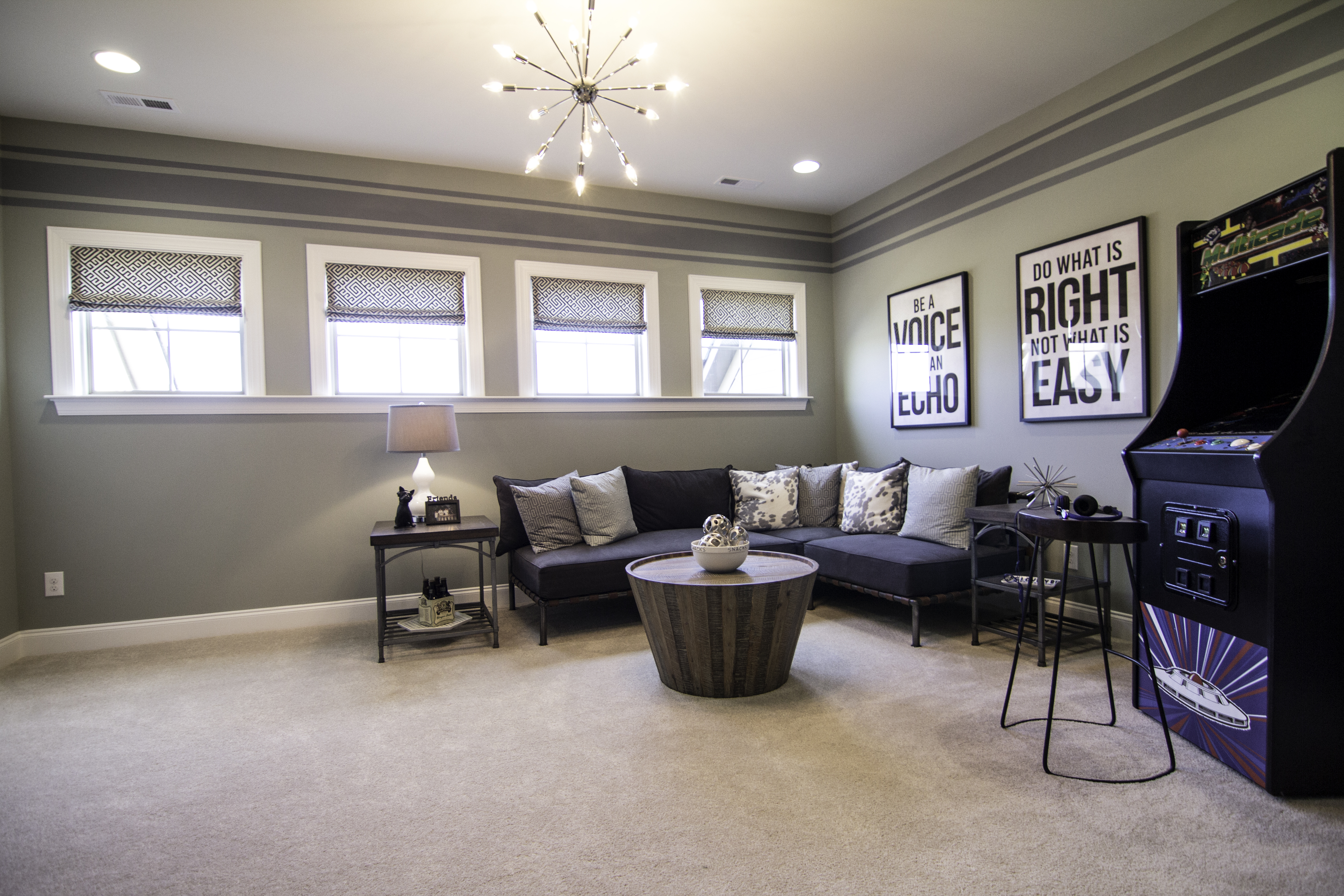 Game Room in the Crawford plan at Banks Pointe.