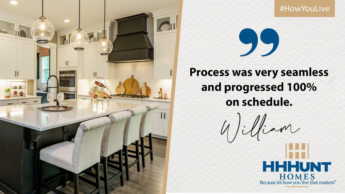 William's feedback on new homes for sale