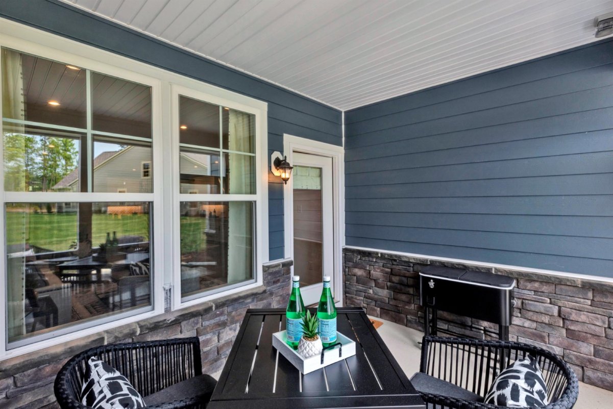 Enclosed porch with outdoor feel