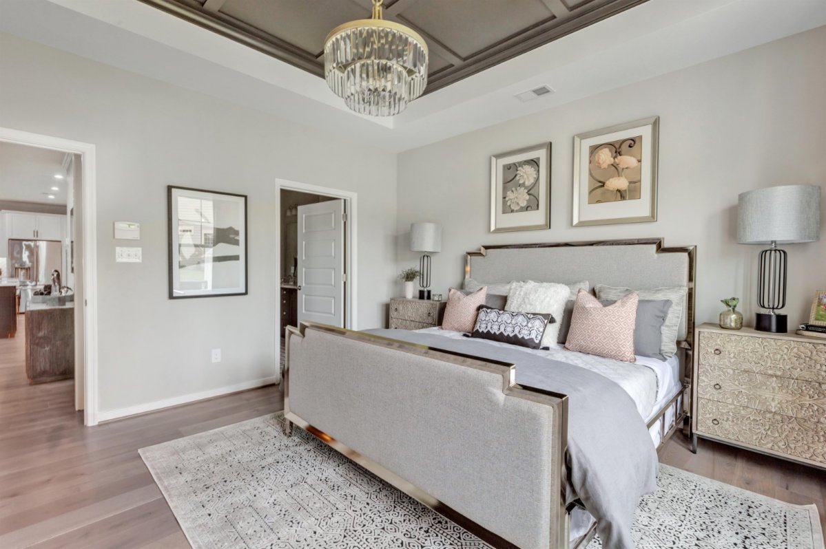 Serene owner's suite with elegant design