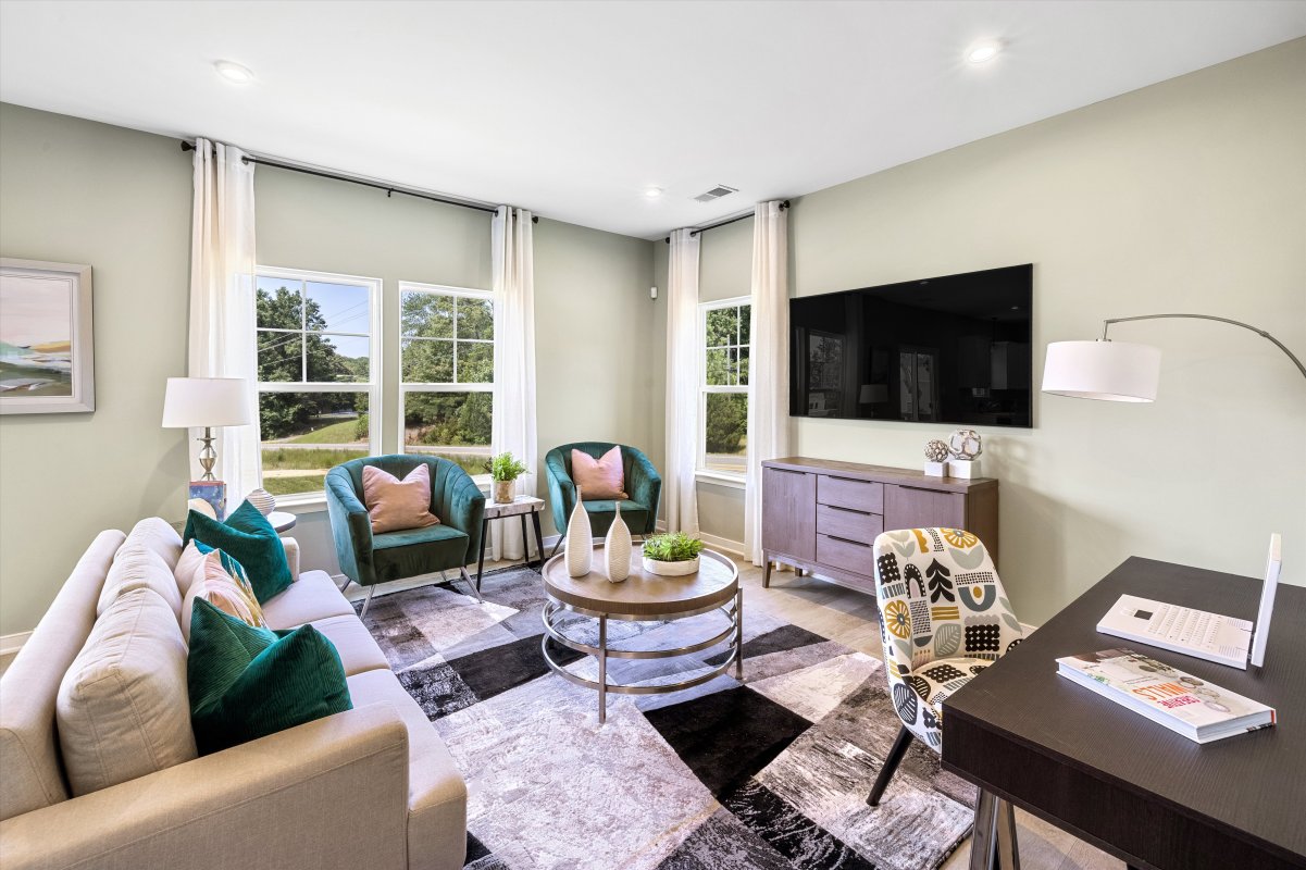 Family room at Central Crossing by HHHunt