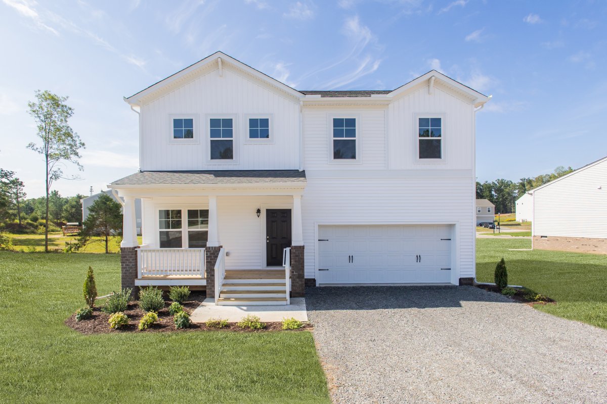 Craftsman Elevation A (exterior front view) at Central Crossing