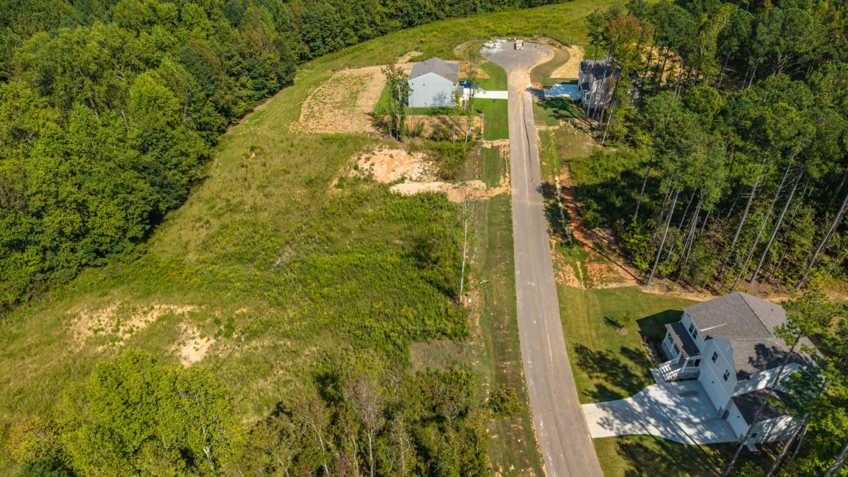 Drone overview of Charlotte's Ridge an HHHunt Homes community.
