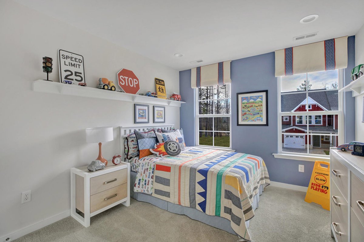 Granite Ridge Townhomes- HHHunt Homes- Waverly-Kids Bedroom