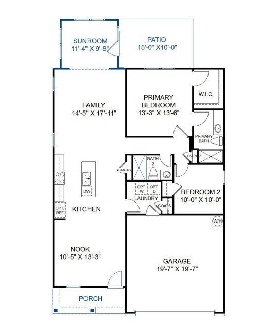 First floor architectural plan - new homes