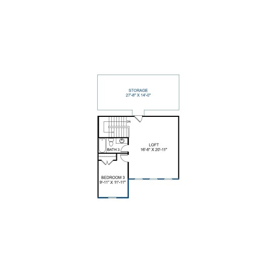 Second floor house layout plan
