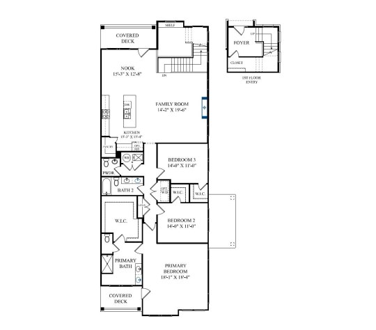Detailed house floor plan