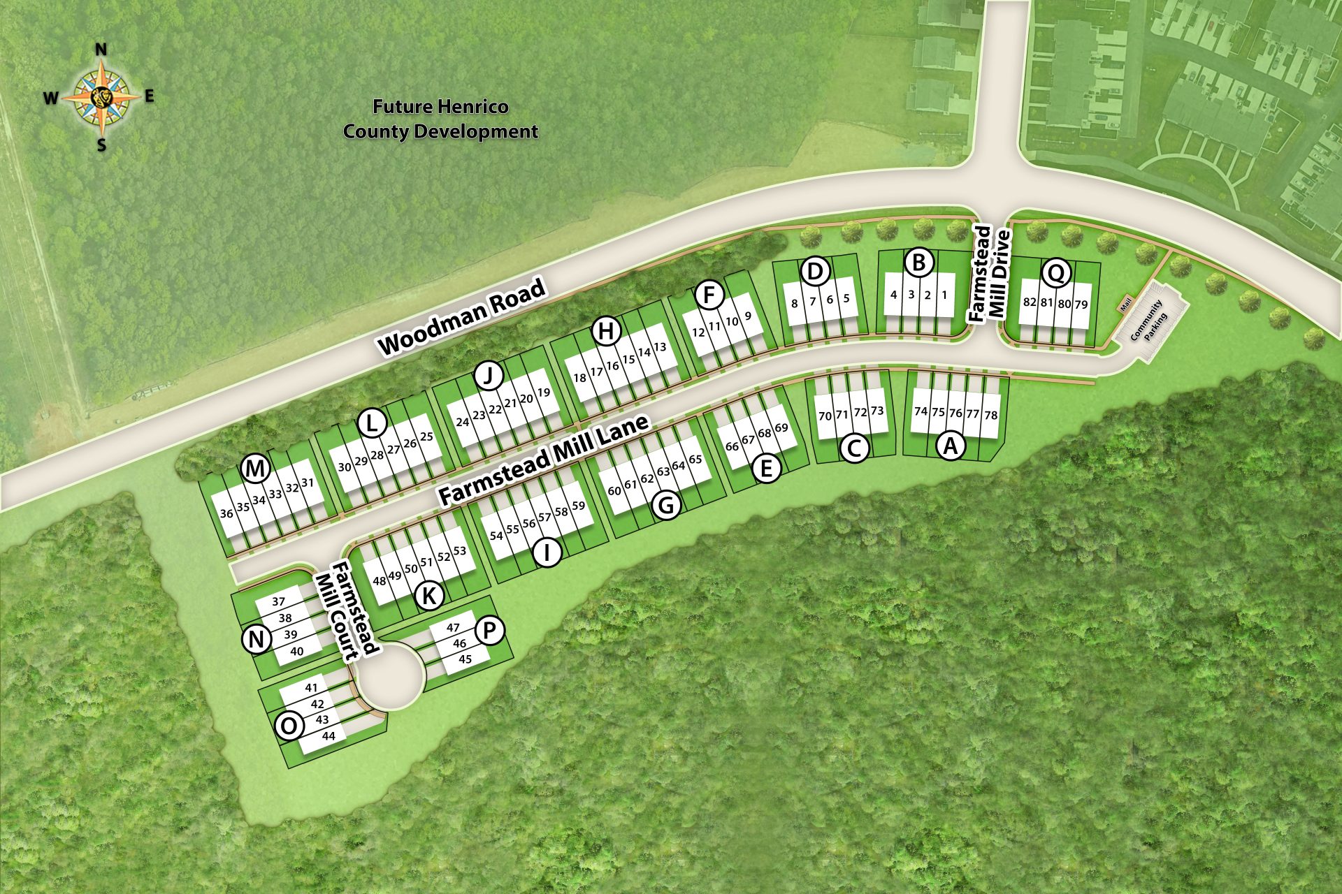 New Homes in Glen Allen, VA River Mill Townhomes HHHunt Homes